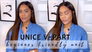 Natural VPart Wig Beginner Friendly Install ft Unice HairNo Glue No Fuss Undetectable [upl. by Kola]