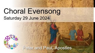 Choral Evensong  Saturday 29 June 2024  Chester Cathedral [upl. by Orren804]