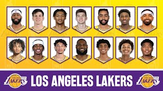 Update 14 Aug Los Angeles LAKERS Roster 20232024  Player Lineup [upl. by Meunier]