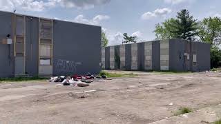 Indianapolis Indiana hood apartments need torn down homeless drug activity dangerous places scary [upl. by Lehsar431]