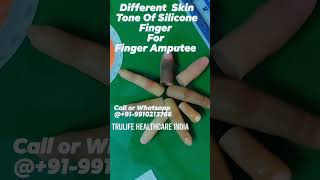 Silicone Finger Prosthesis for Amputee Rehabilitation FingerAmputee [upl. by Nauq]