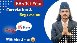 Correlation and Regression Analysis Part 6  BBS 1st Year Business Statistics [upl. by Nay]