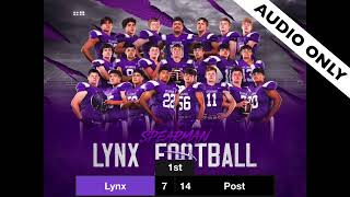 Spearman Lynx vs Post Antelopes Playoff FB Audio Only [upl. by Codee518]