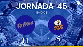 RESUMEN JORNADA 45 Navegantes del Magallanes vs Aguilas del Zulia 13122023 [upl. by Atrice]