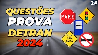 QUESTÕES PROVA DO DETRAN 2024 MUITO APLICADAS Simulado Detran Responda 2 [upl. by Assillem]