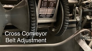 Cross Conveyor Belt 33  Brunswick Pinsetter Adjustment [upl. by Aisak]