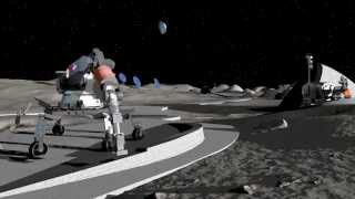 Building Settlements on the Moon and Mars With Robots [upl. by Pontius]