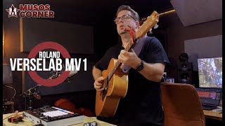 Acoustic Guitar Versus Roland Verselab MV1 hybrid guitar electronic [upl. by Imeaj]