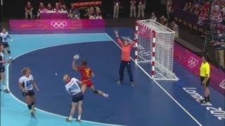 Womens Handball Preliminary Round  GBR v MNE  London 2012 Olympics [upl. by Nyleek696]