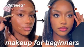 step by step guide to beginner makeup  how to apply what brushes to use etc detailed [upl. by Bryant193]