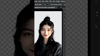 Photoshop 2024 tips Cut out hair like a pro fast amp easy shorts [upl. by Asital]