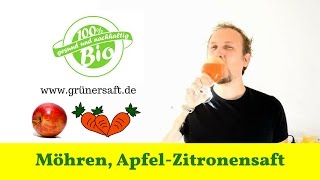 🍏 Apfel Möhrensaft mit Zitrone selber machen ❤️ Saftidee Nr1 [upl. by Nnod]