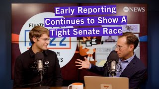 Early Reporting Continues To Show A Tight Senate Race  FiveThirtyEight [upl. by Gibrian]