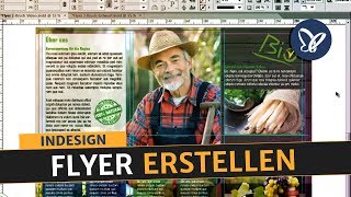 InDesign Tutorial Flyer erstellen und in Druck geben [upl. by Ennaillek]