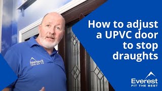 How to adjust a uPVC door to stop draughts [upl. by Ranite26]