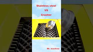 Stainless steel VS Crusher crushingequipment shredder satisfying industrialshredder fun [upl. by Lebyram273]