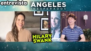 HILARY SWANK nos cuenta todo sobre su nueva película ÁNGELES INESPERADOS [upl. by Asoj160]