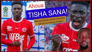 MBWADUKE Aisee huyu Ahoua kweli ana balaa Mdogomdogo aanza kufunika rekodi za Chama Simba [upl. by Delcina]