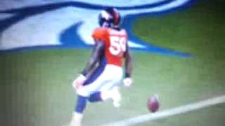 Danny Trevathan Drops Ball Before He Scores TD [upl. by Siva]