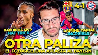 RAPHINHA IMPARABLE LAMINE BESTIAL PALIZÓN DEL BARCA 41 VS BAYERN  CHAMPIONS [upl. by Eldwun]