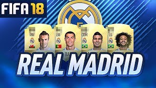 POSSÍVEIS OVR DO FIFA 18  REAL MADRID  CR7 Sergio Ramos Marcelo [upl. by Yde]