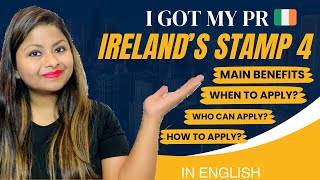 Stamp 4 Ireland  PR in Ireland  How to apply for Stamp 4  Must watch before applying for Stamp 4 [upl. by Nodnarb932]