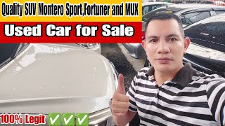 Quality SUV Montero SportFortuner and MUX  Used Car for Sale [upl. by Karlyn]