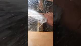 PLUMBING FAIL HUGE LEAK I forgot to press a fitting diy asmr fail plumbing construction [upl. by Noella]