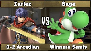 Zariez Ike vs Sage Yoshi Mr GampW  02 Arcadian  Winners Semis [upl. by Ailito]