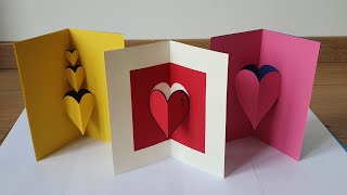 Tuto n°73 carte popup coeur facile [upl. by Devitt]