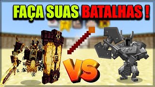 Minecraft FAÇA SUAS PROPRIAS BATALHAS DE MOBS  TUTORIAL MOB BATTLE   1710 à 120 [upl. by Boylan]