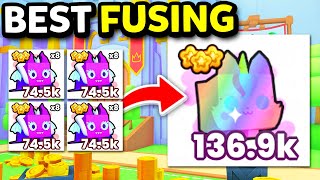 BEST Fusing Method For Full Team Of RAINBOW UNICORN KITTEN In Pet Simulator 99 [upl. by Cornelle]