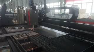 6000W Raycus source fiber laser machine of 6025 single table from Wuhan HE laser engineering co ltd [upl. by Otokam]