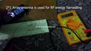 RF Energy Harvesting Rectenna [upl. by Arvy]