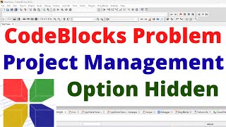 How to Fix CodeBlocks Project Management Window Option Hidden Not Showing Codeblocks Problem Bangla [upl. by Yellat241]