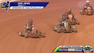 2022 South Australian Dirt Kart Titles 200cc Open Heat 1 [upl. by Nhguav]