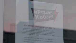 Allemagne  grève des médecins qui réclament de meilleures conditions de travail [upl. by Anitsugua40]