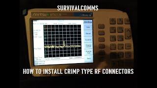 Installing Ham Radio RF crimp connectors on RG58 cable v20 [upl. by Millar]