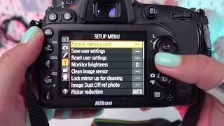 How to Format SD Card on Nikon D7100 [upl. by Ainiger267]