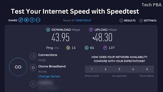 How to test your internet speed with speedtest  How to test your internet download and upload speed [upl. by Aivital]