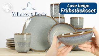 Villeroy amp Boch Lave beige Frühstücksset  Hertie [upl. by Enixam556]