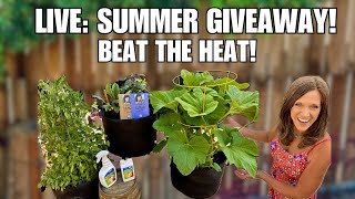 ☀️LIVE Hot Garden Cool Tips to Beat the Heat SUMMER GIVEAWAY Q amp A REPLAY [upl. by Lodovico]