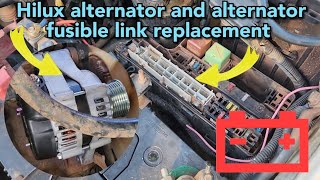 Toyota Hilux Alternator and 100A fusible link replacement  Bad fusible link symptoms [upl. by Giuliana]