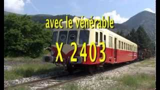 Locovision n° 19  La ligne du Col de Cabre avec lautorail X2403 [upl. by Jordans]