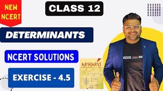 Chapter 4 Determinants  Exercise 45 I Determinants NCERT Solutions I New NCERT solutions Class 12 [upl. by Chance]