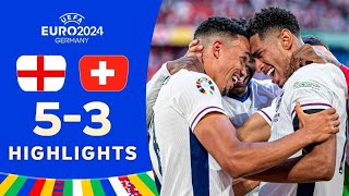 England vs Switzerland 53 HIGHLIGHTS  EURO 2024 [upl. by Borek]