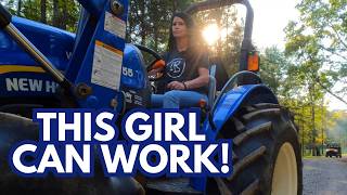 She Is AMAZING  Gravel Road Repair  Mowing amp More  Wild Badger Does It Again [upl. by Assirod]