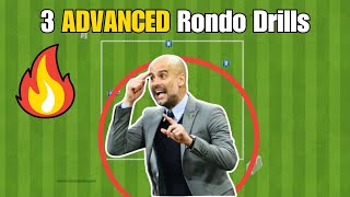 3 ADVANCED Rondo Soccer Football Drills ⚽️ [upl. by Myer]