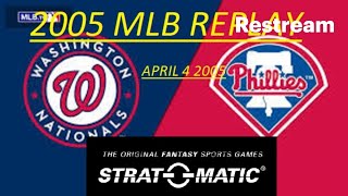 April 4 2005 SOM MLB Replay Project Nats vs Philies [upl. by Dowdell607]