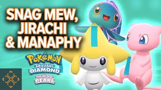 Pokemon Brilliant Diamond amp Shining Pearl How to get Mew Jirachi amp Manaphy [upl. by Ivie861]